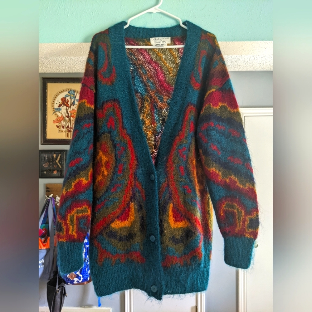 Vintage Michelle Stuart mohair cardigan
